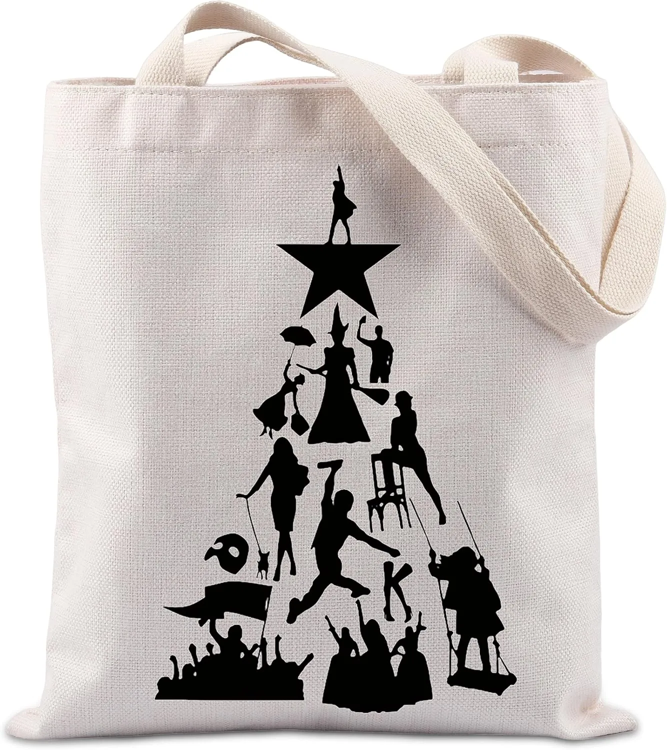 TIIMG Musical Christmas Tote Bag Musical Theatre Gift Theater Fans Gift