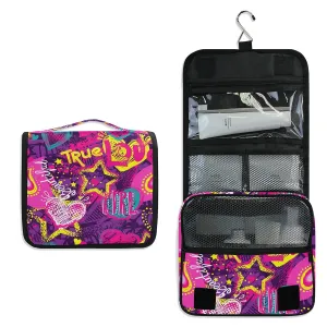 Toiletry Bag Abstract Romantic Graffiti Hanging Travel Toiletry Bag Dopp Kit Shaving Bag Toiletry Organizer Makeup Cosmetic Bag For Women Men