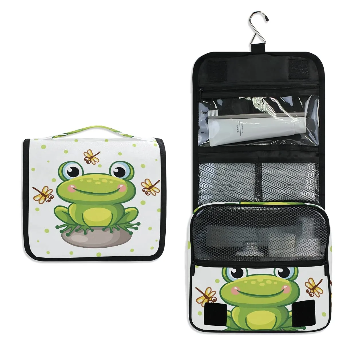 Toiletry Bag Cute Frog Hanging Travel Toiletry Bag Dopp Kit Shaving Bag Toiletry Organizer Makeup Cosmetic Bag For Women Men