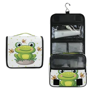 Toiletry Bag Cute Frog Hanging Travel Toiletry Bag Dopp Kit Shaving Bag Toiletry Organizer Makeup Cosmetic Bag For Women Men