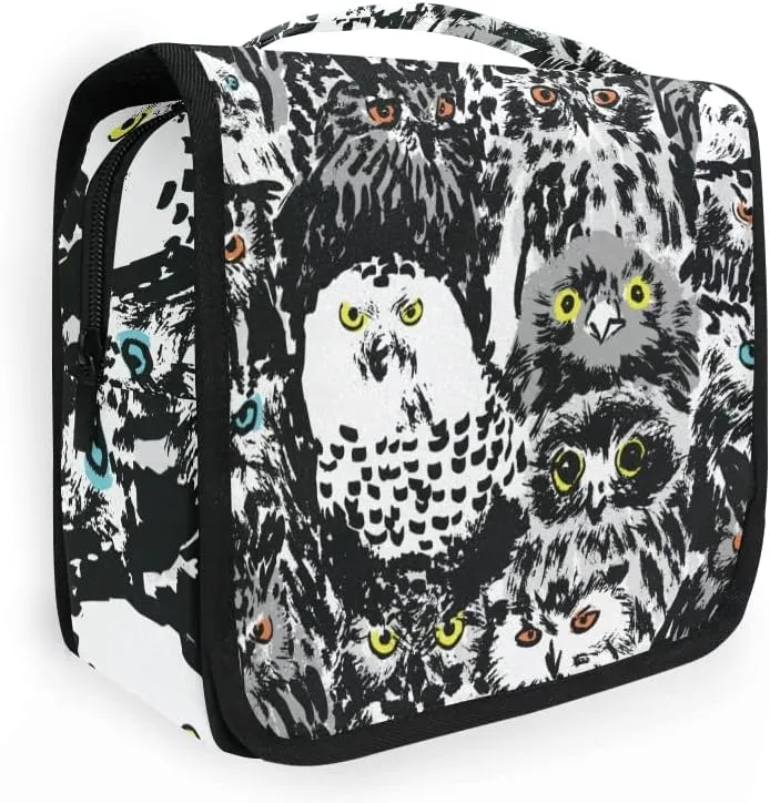 Toiletry Bag Ink Graffiti Owl Hanging Travel Toiletry Bag Dopp Kit Shaving Bag Toiletry Organizer Makeup Cosmetic Bag For Women Men