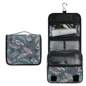 Toiletry Bag Tribal Feathers Hanging Travel Toiletry Bag Dopp Kit Shaving Bag Toiletry Organizer Makeup Cosmetic Bag For Women Men