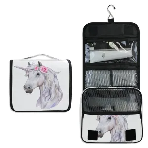 Toiletry Bag Unicorn Rose Hanging Travel Toiletry Bag Dopp Kit Shaving Bag Toiletry Organizer Makeup Cosmetic Bag For Women Men