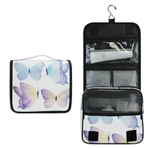 Toiletry Bag Watercolor Butterfly Hanging Travel Toiletry Bag Dopp Kit Shaving Bag Toiletry Organizer Makeup Cosmetic Bag For Women Men