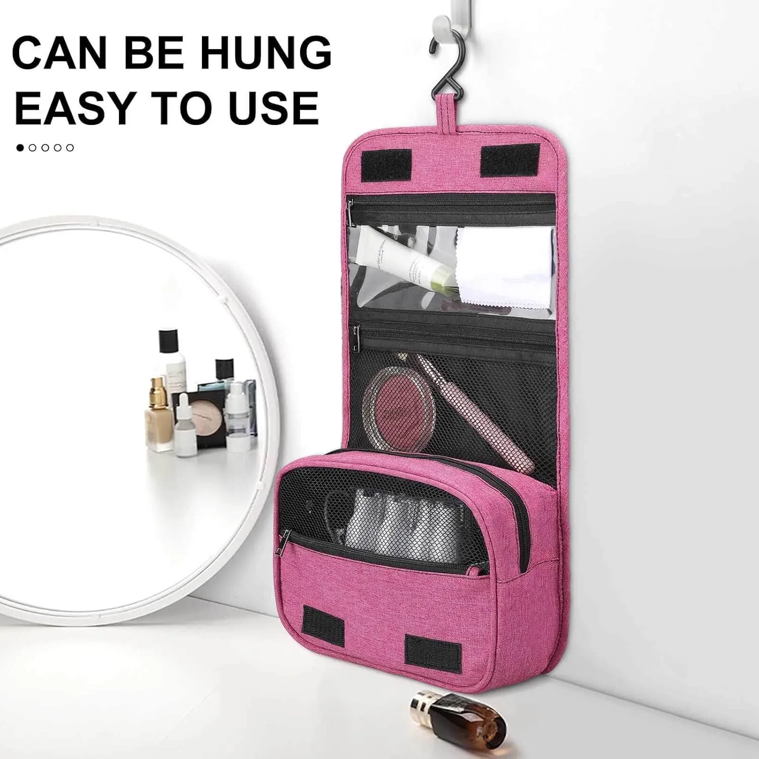 Travel Toiletry Bag For Women Hanging Makeup Bag Cosmetic Bag Travel Essentials Organizer Halloween Sweet Candy