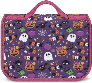 Travel Toiletry Bag For Women Hanging Makeup Bag Cosmetic Bag Travel Essentials Organizer Halloween Sweet Candy