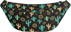 Uasibuni Aztec Cactus Fanny Packs for Men,Fashionable Crossbody Belt Bags Waist Bag for Teen Girls,Bum Bag for Travel Hiking Cycling Running,Easy Carry Any Phone