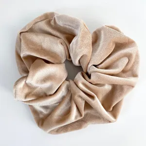 VELVET SCRUNCHIE NUDE