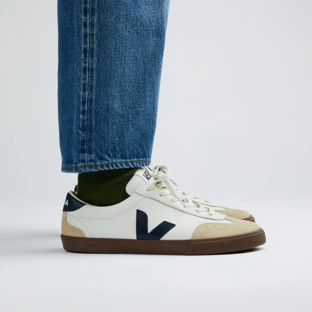 Volley Leather Sneaker (White   Nautico Bark)