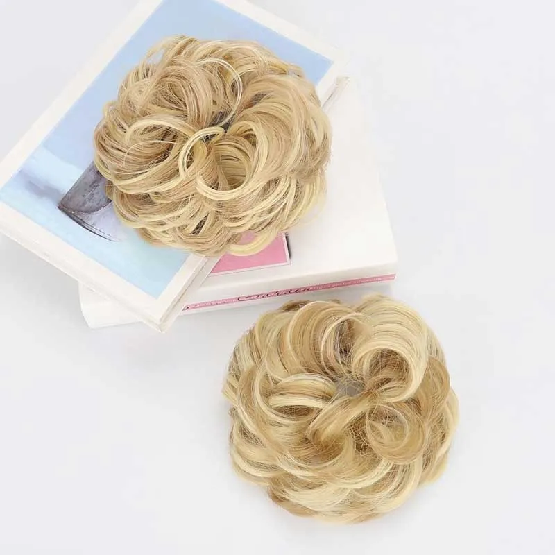 Voluminous Synthetic Bun Wig with Adjustable ClipBuy more, save more, free shipping over 30