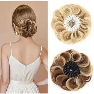 Voluminous Synthetic Bun Wig with Adjustable ClipBuy more, save more, free shipping over 30