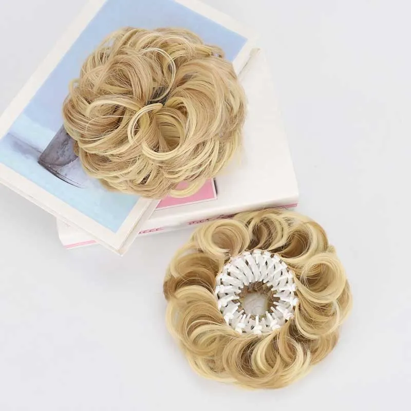 Voluminous Synthetic Bun Wig with Adjustable ClipBuy more, save more, free shipping over 30