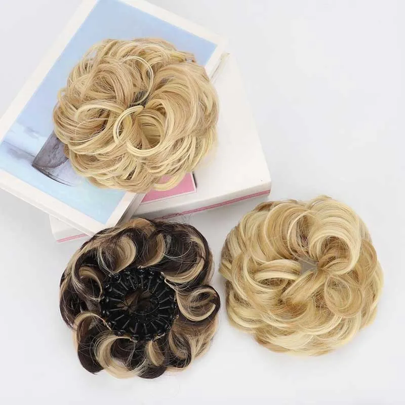 Voluminous Synthetic Bun Wig with Adjustable ClipBuy more, save more, free shipping over 30