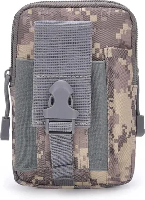 Waist Pack Hip Bum Bag for Outdoor Cycling, Universal Outdoor Waist Bag Cell Phone Holder Pouch Coin Purse Hiking Camping Cycling Running Belt Arm Bag Camping Waist Bag Easy Carry Phone Passpor(ACU Ca