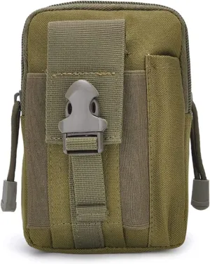 Waist Pack Hip Bum Bag for Outdoor Cycling, Universal Outdoor Waist Bag Cell Phone Holder Pouch Coin Purse Hiking Camping Cycling Running Belt Arm Bag Camping Waist Bag Easy Carry Phone Passpor(Army G