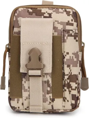 Waist Pack Hip Bum Bag for Outdoor Cycling, Universal Outdoor Waist Bag Cell Phone Holder Pouch Coin Purse Hiking Camping Cycling Running Belt Arm Bag Camping Waist Bag Easy Carry Phone Passpor(Beige