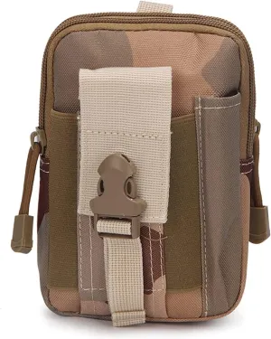 Waist Pack Hip Bum Bag for Outdoor Cycling, Universal Outdoor Waist Bag Cell Phone Holder Pouch Coin Purse Hiking Camping Cycling Running Belt Arm Bag Camping Waist Bag Easy Carry Phone Passpor(Brown