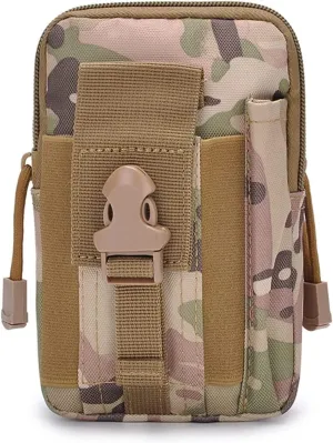 Waist Pack Hip Bum Bag for Outdoor Cycling, Universal Outdoor Waist Bag Cell Phone Holder Pouch Coin Purse Hiking Camping Cycling Running Belt Arm Bag Camping Waist Bag Easy Carry Phone Passpor(CP Cam
