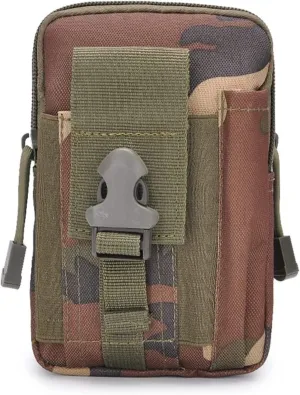 Waist Pack Hip Bum Bag for Outdoor Cycling, Universal Outdoor Waist Bag Cell Phone Holder Pouch Coin Purse Hiking Camping Cycling Running Belt Arm Bag Camping Waist Bag Easy Carry Phone Passpor(Jungle