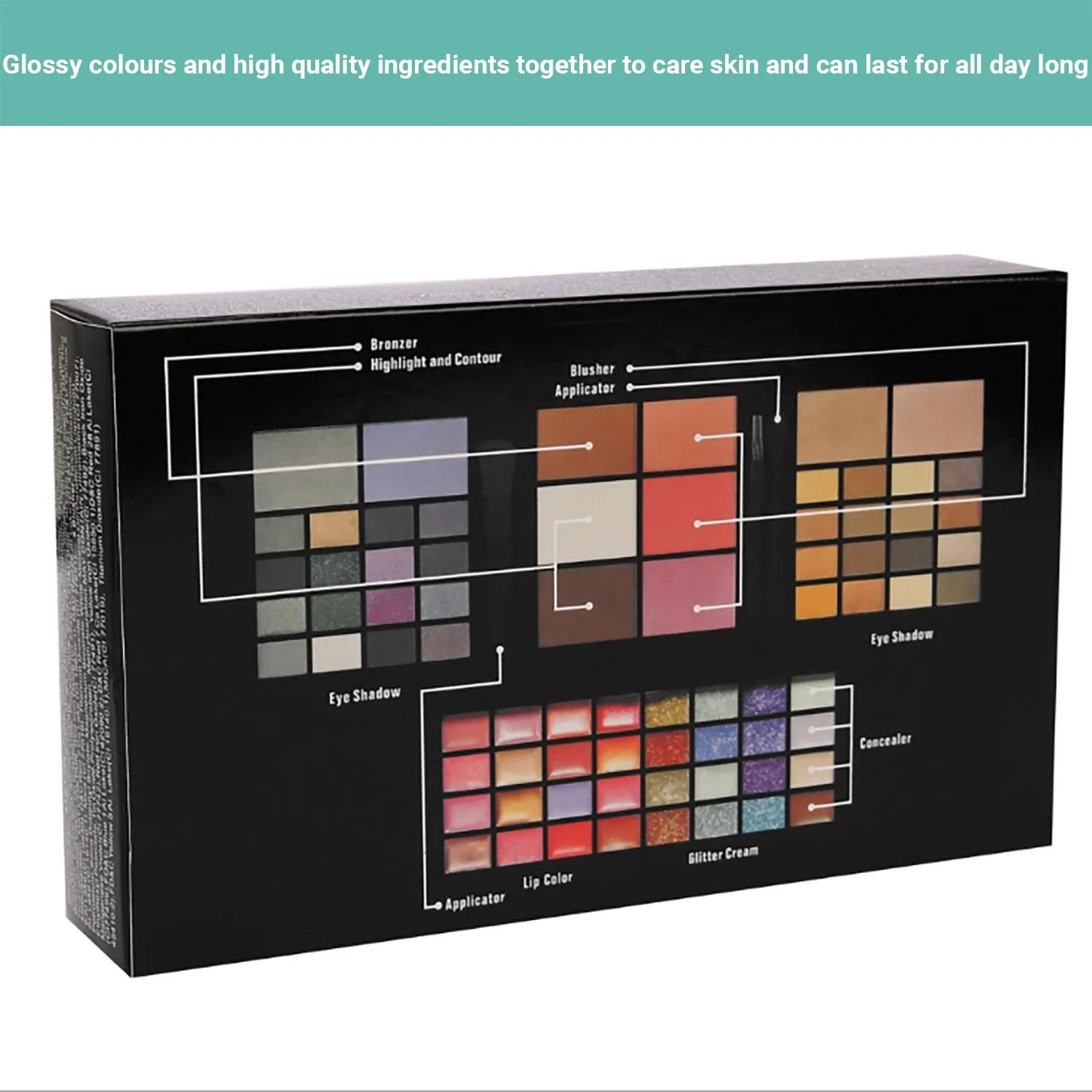 Wasel Make Up Set Eyeshadow Palette Blush Gloss Cosmetic Kit 24/74/177 Colours