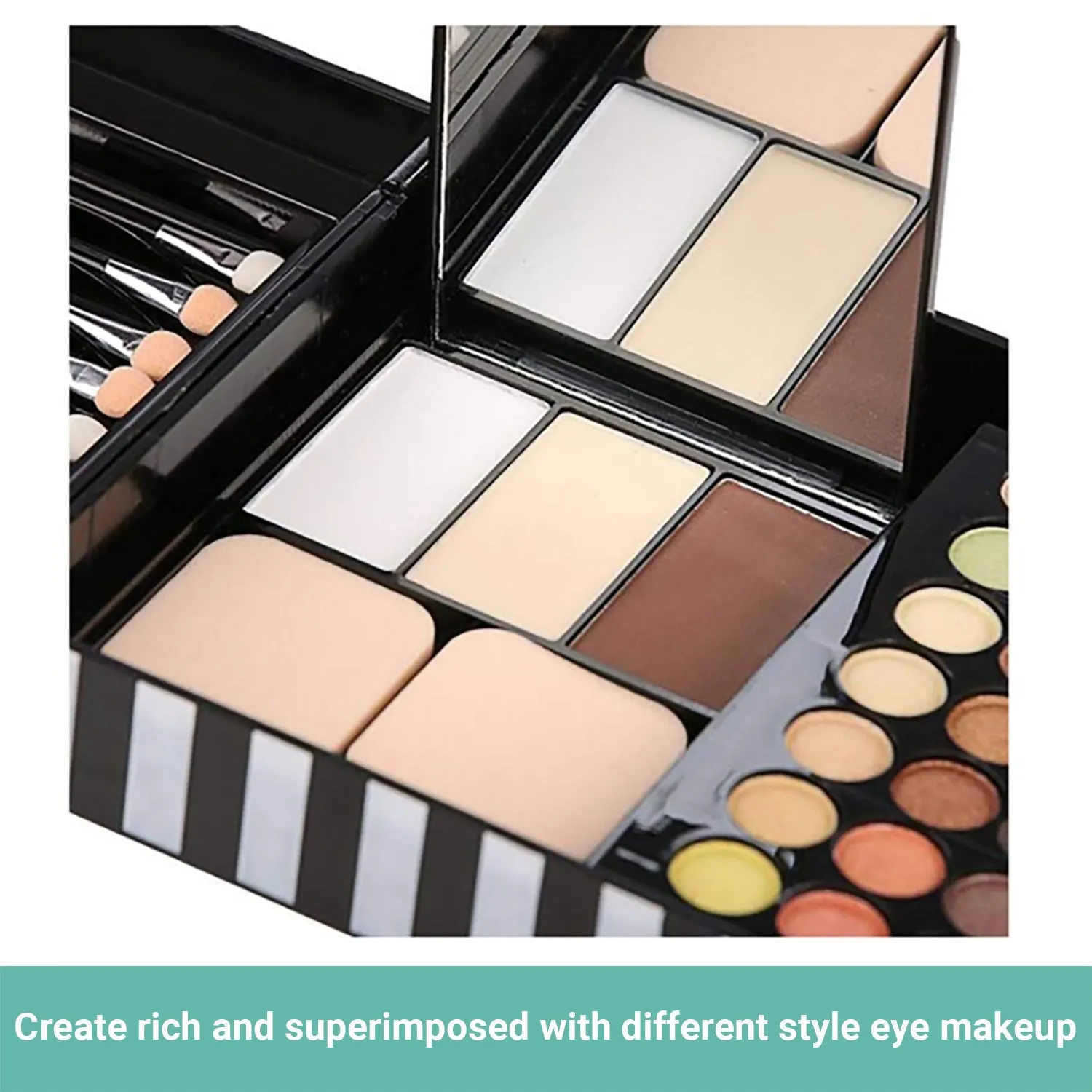 Wasel Make Up Set Eyeshadow Palette Blush Gloss Cosmetic Kit 24/74/177 Colours