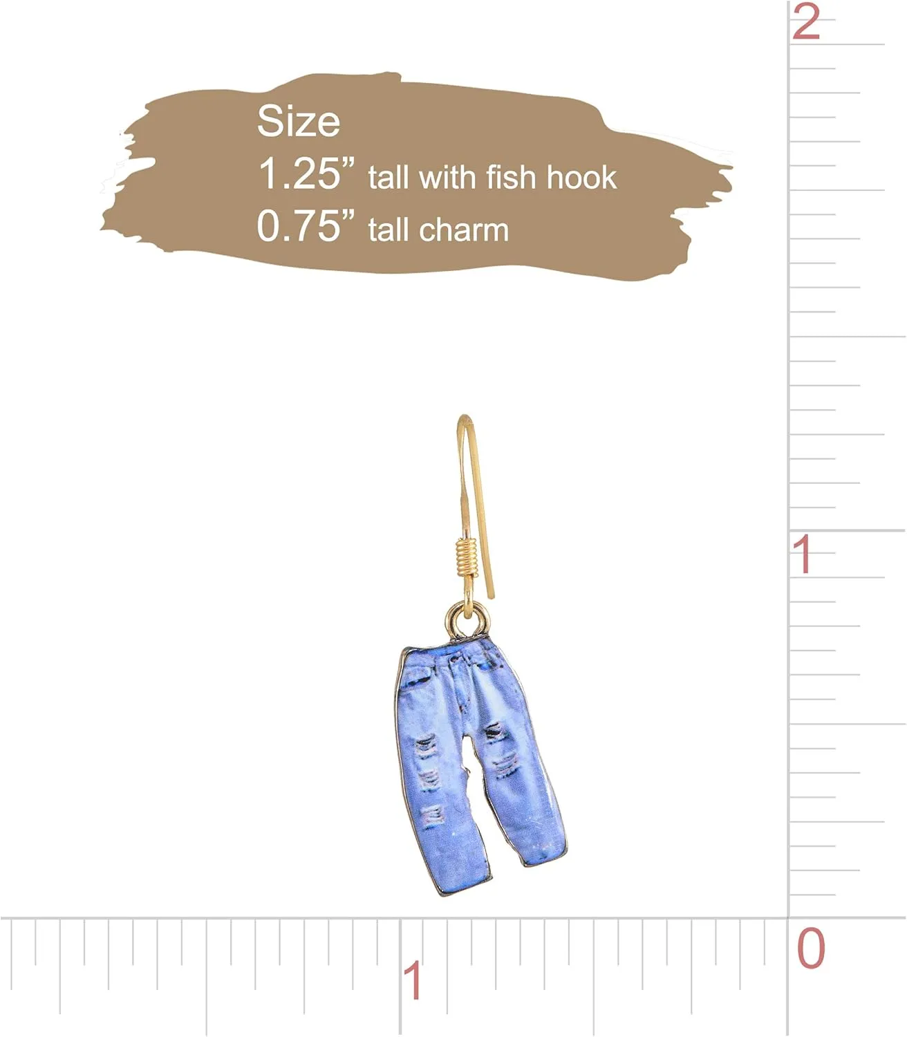Whimsical Charm Dangle Earrings - Blue Butterfly