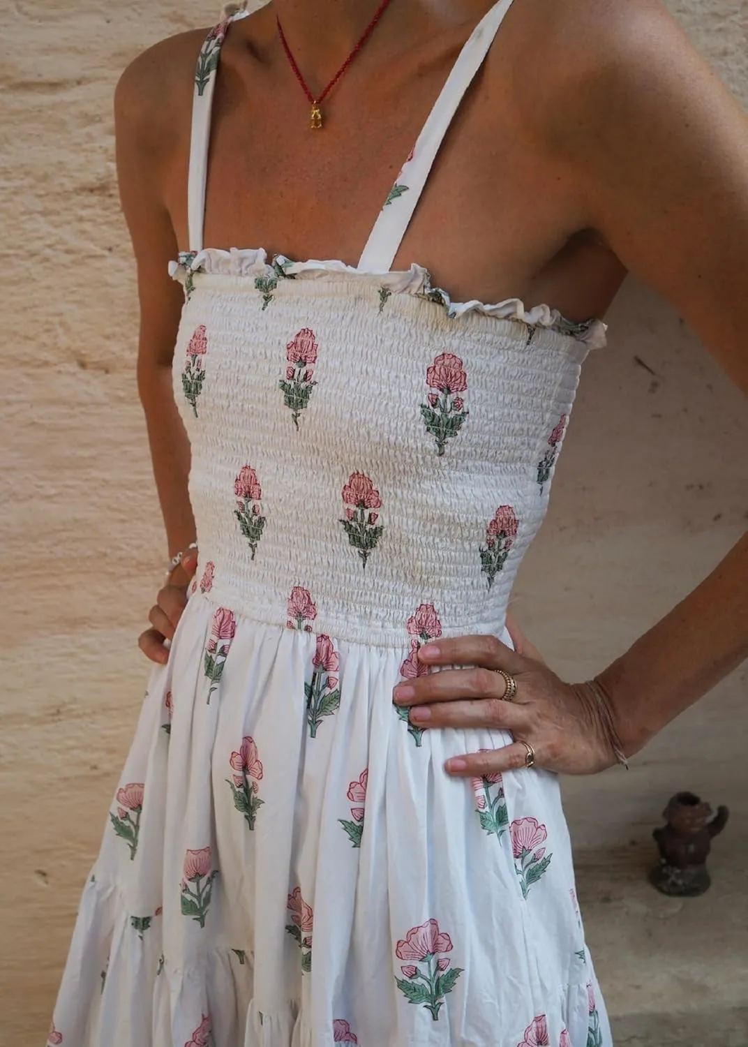Women Tie Shoulder Graphic Boho Maxi Dress Sleeveless Flowy Tiered A Line Dress Summer Vocation Graffiti Sundress