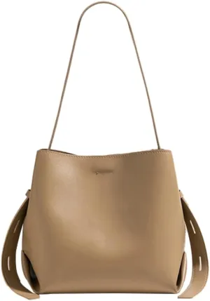 Women's Fashion Shoulder Bag PU Leather Crossbody Totes Purse Large Bucket Handbag Casual Work Top Handle Satchel
