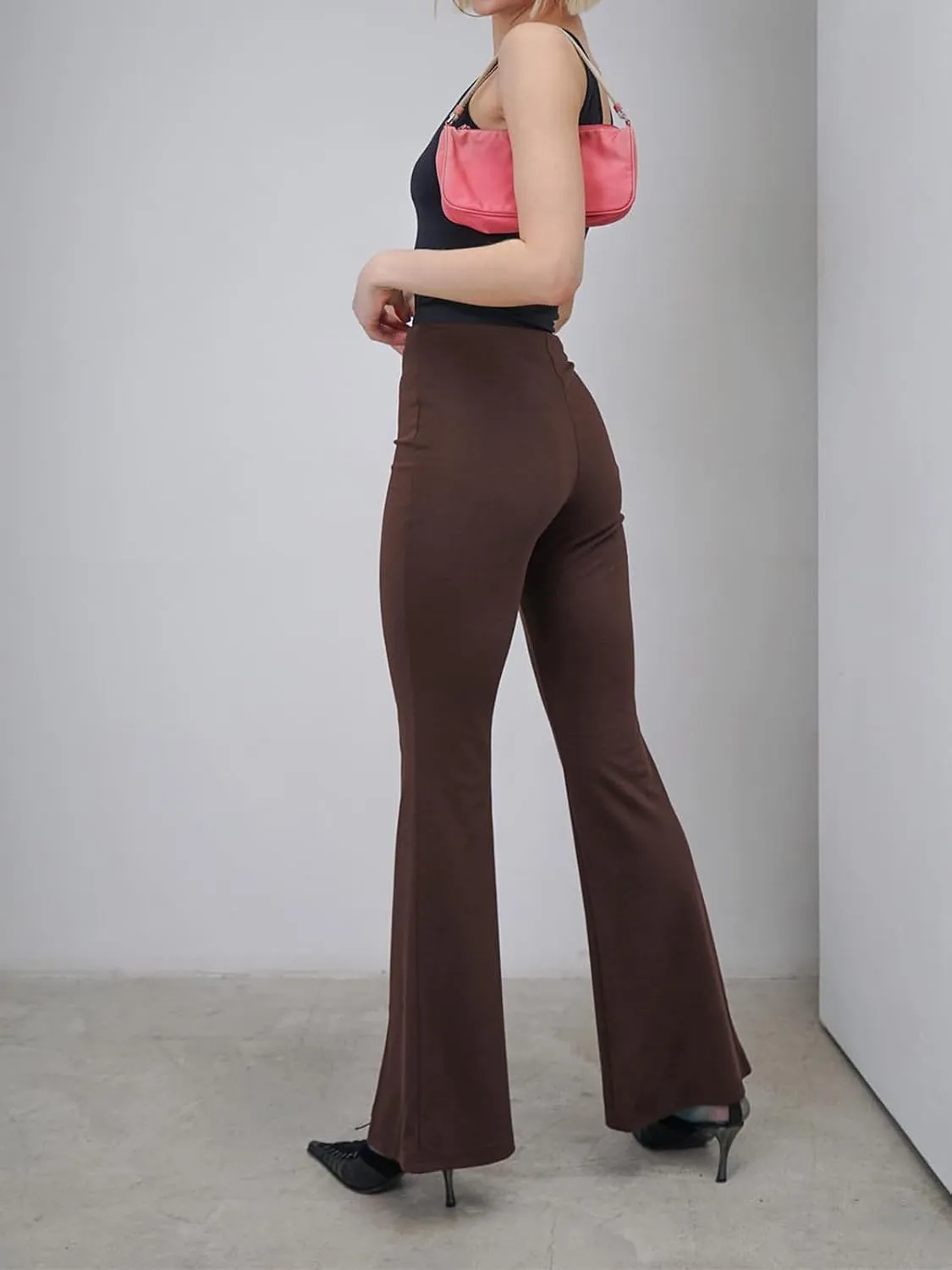 Women's High Waisted Flare Yoga Pants 3 Pack Tummy Control Bootcut Leggings for Gym V Crossover Workout Lounge Pants