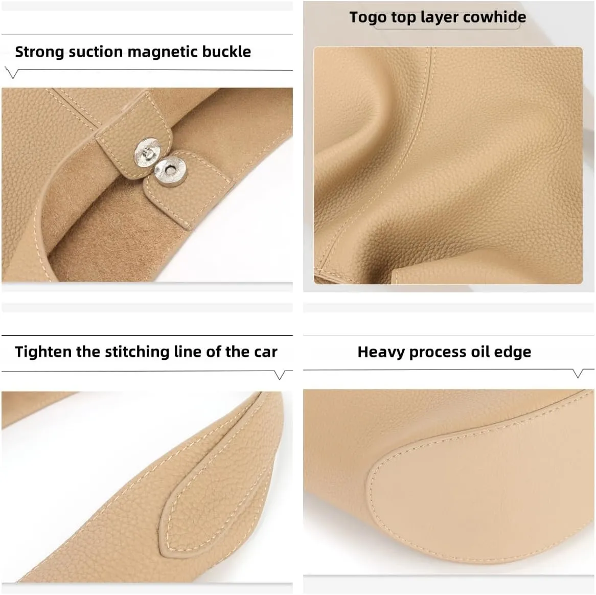 Women's Leather Large-capacity Shoulder Crossbody Bag Totes Hobo Versatile Bucket Bag Handbag Underarm Chic Stylish Luxury
