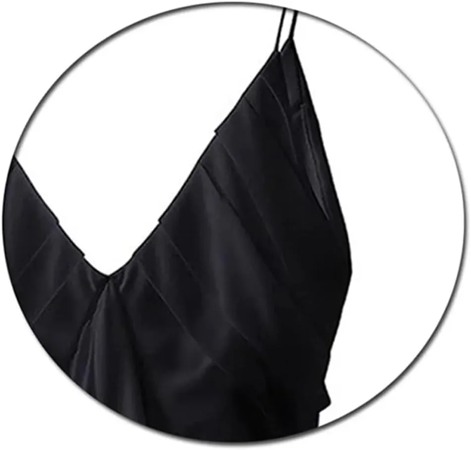 Womens Solid Summer Camisole Tank Tops Sleeveless V Neck Irregular Ruffle Backless Crop Tops