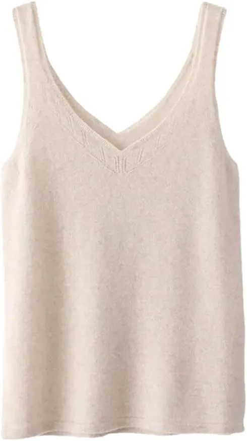 Womens Tank Tops Camisole Solid Color Underwear V-Neck Hollow Vest