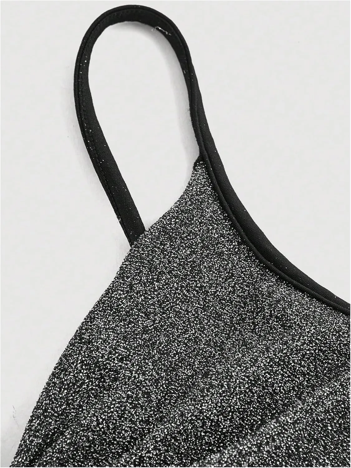 Women's Twist Front Cami Crop Tops Spaghetti Strap Slim Fit Asymmetrical Camisole