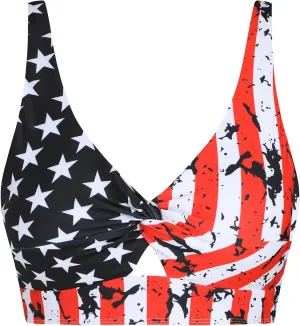 ZAFUL Bikini Tops for Women Twist Front Swimsuit Top Cut Out Bathing Suit Tops