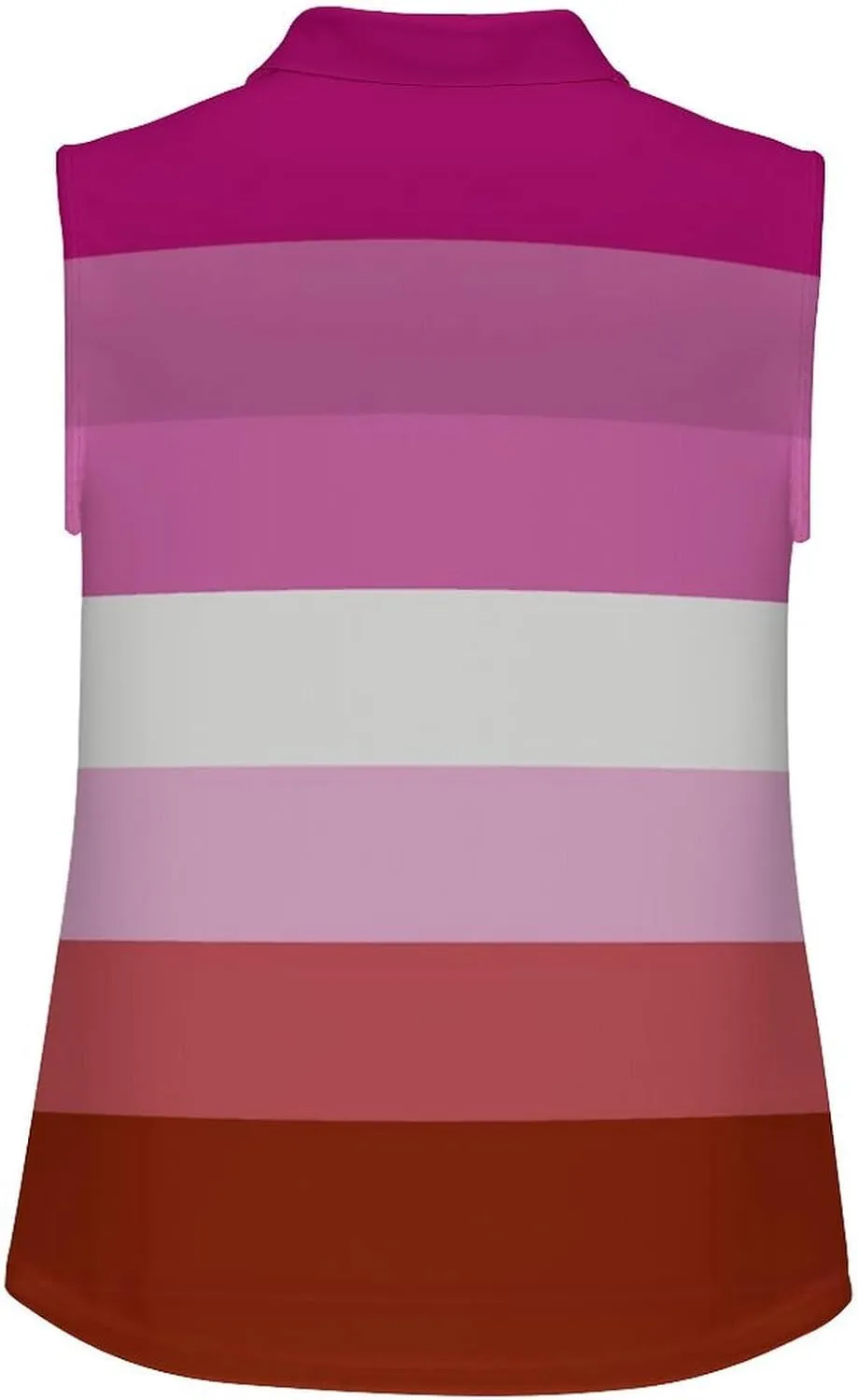 Zakqeik Italian Flag Women's Sleeveless Golf Tank Top V-Neck Athletic Polo-Shirts Workout